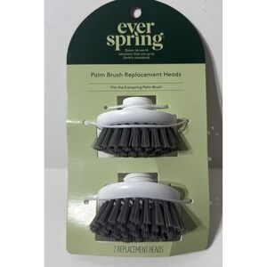 Everspring Palm Brush Replacement Heads 2-Count Eco Friendly Dish Brush NEW